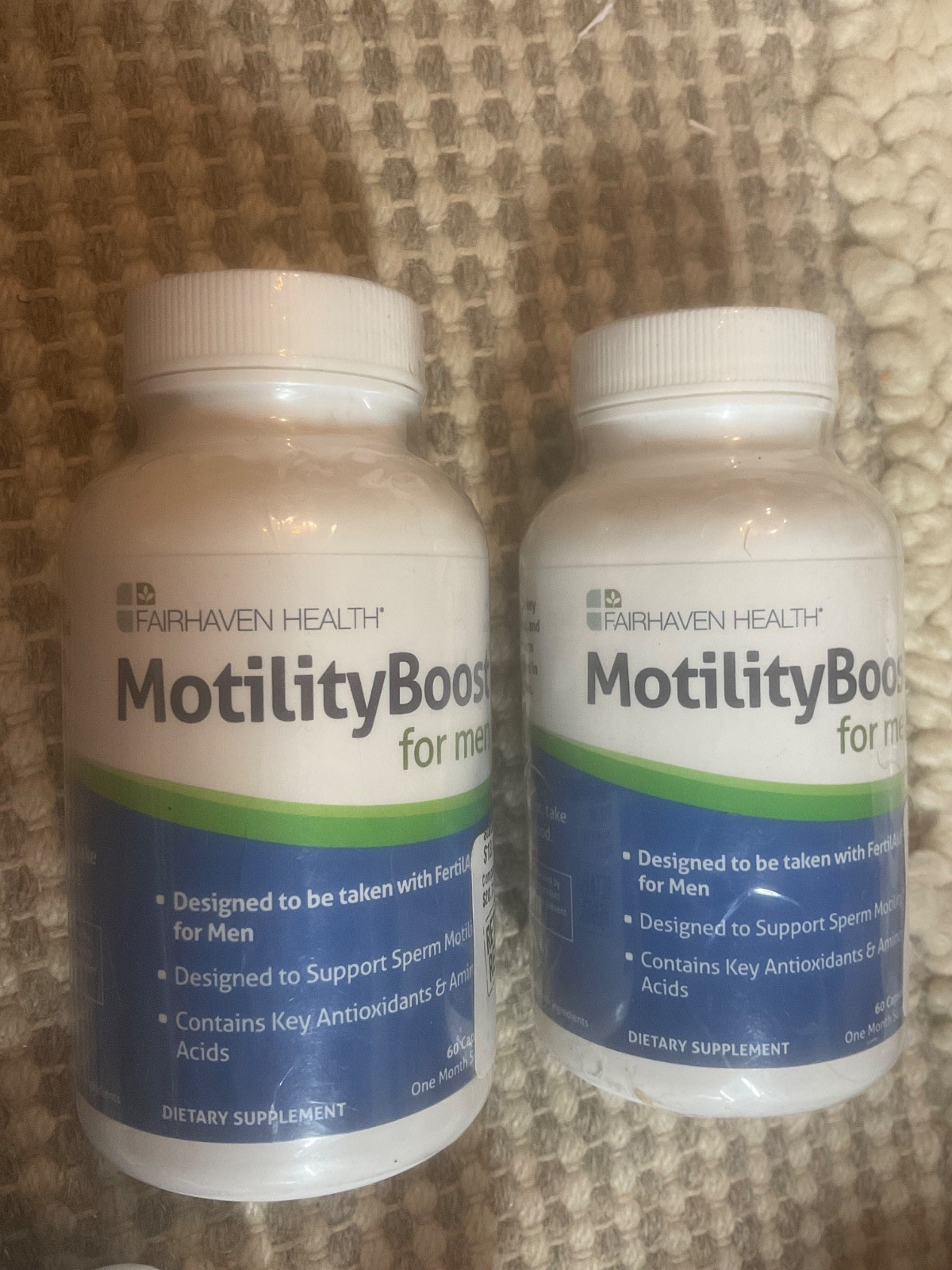 2 Pk Fairhaven Health Motility Boost For Men 60 Cap Fertility Aid 2/26