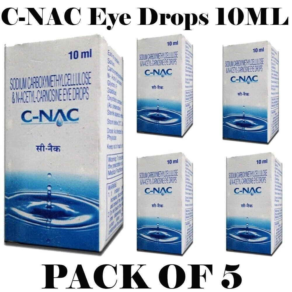 BEST Cataract Eye Drops – Glaucoma, Non Carnosine (NAC), Can Cataracts C PACK 5
