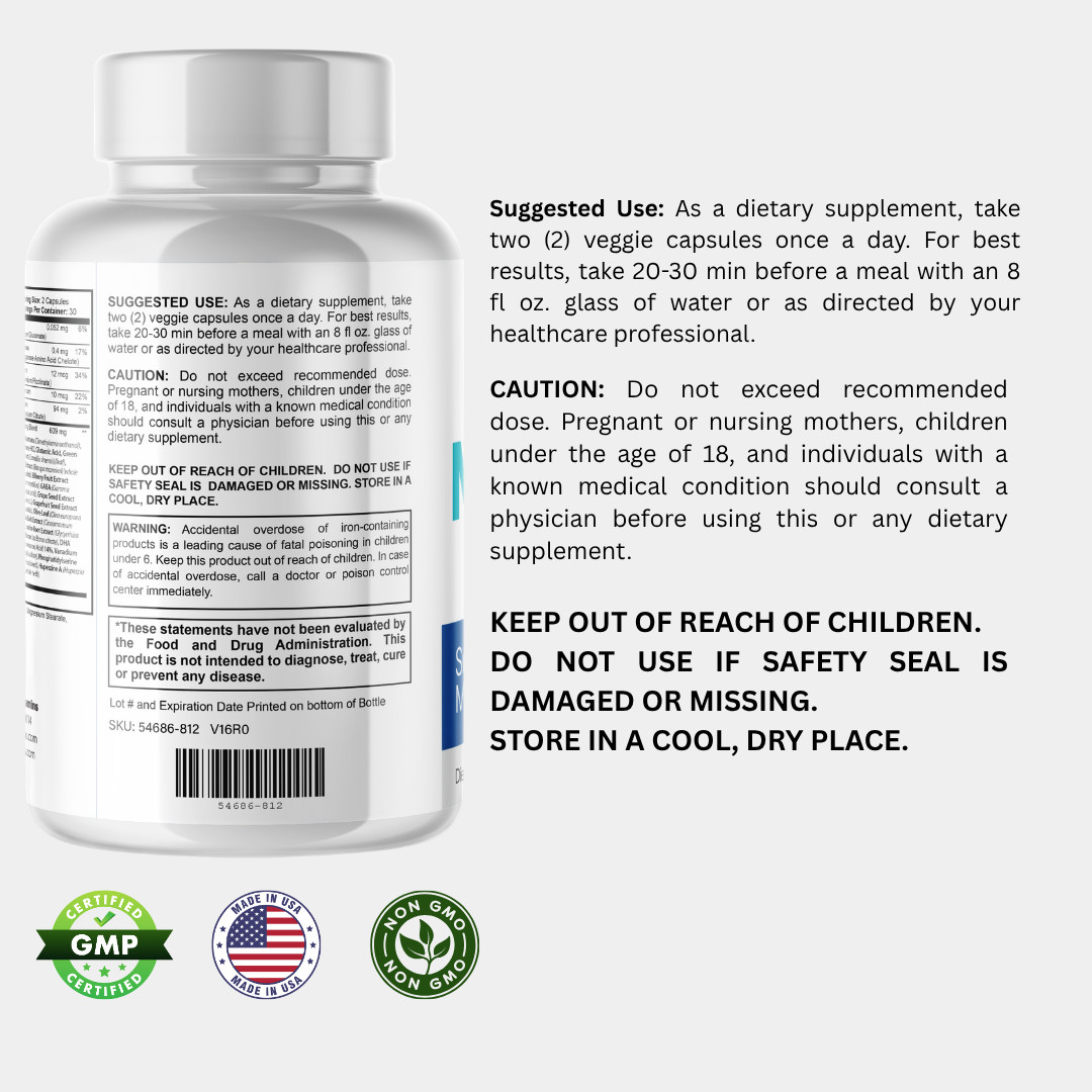 Memora- Brain Support- 2 Bottles- 120 Capsules