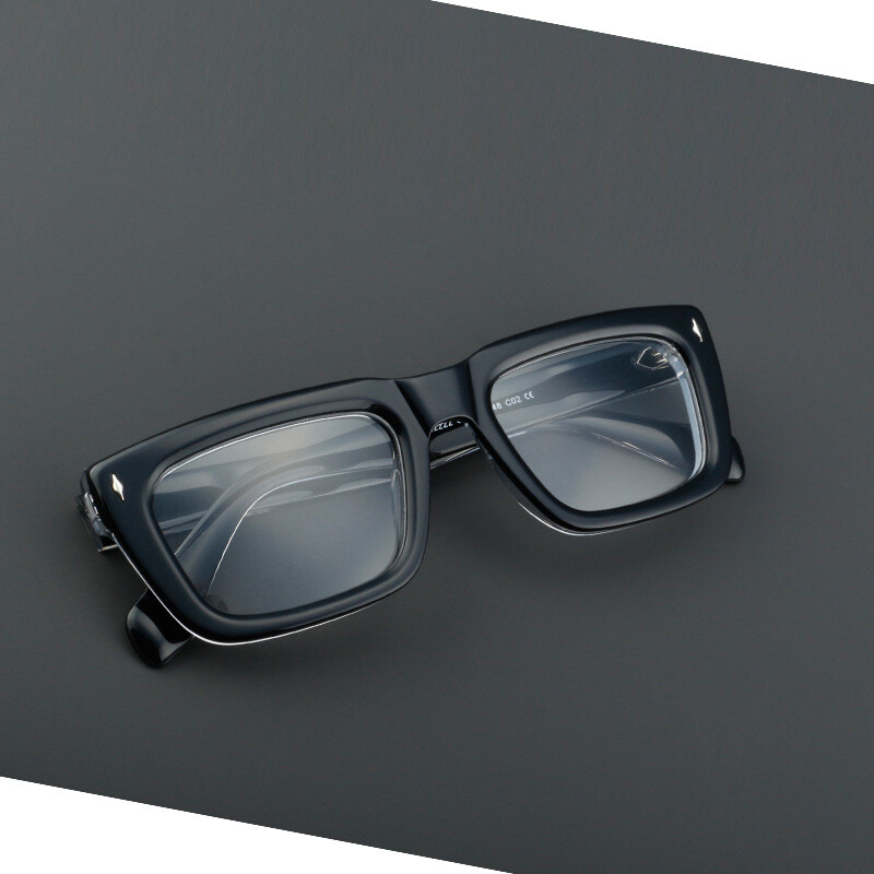 Thick Square Acetate Reading Glasses Resin Lenses Readers Retro Eyeglasses frame