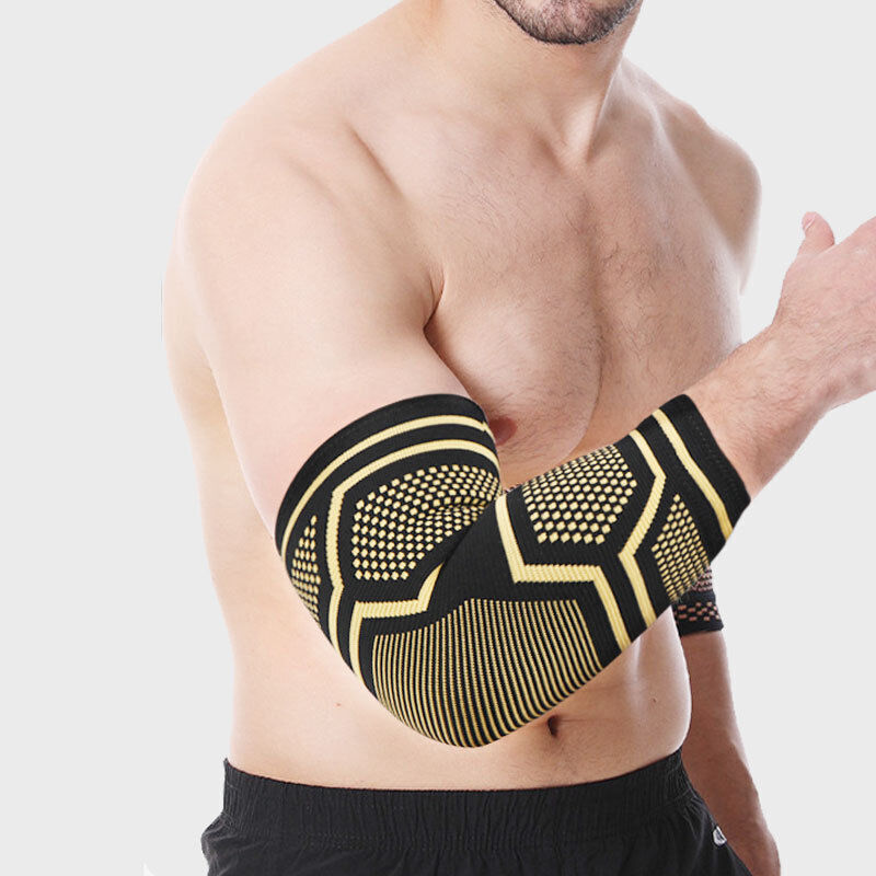 Copper Elbow Compression Sleeve Elbow Brace For Tennis Arthritis Bursitis US