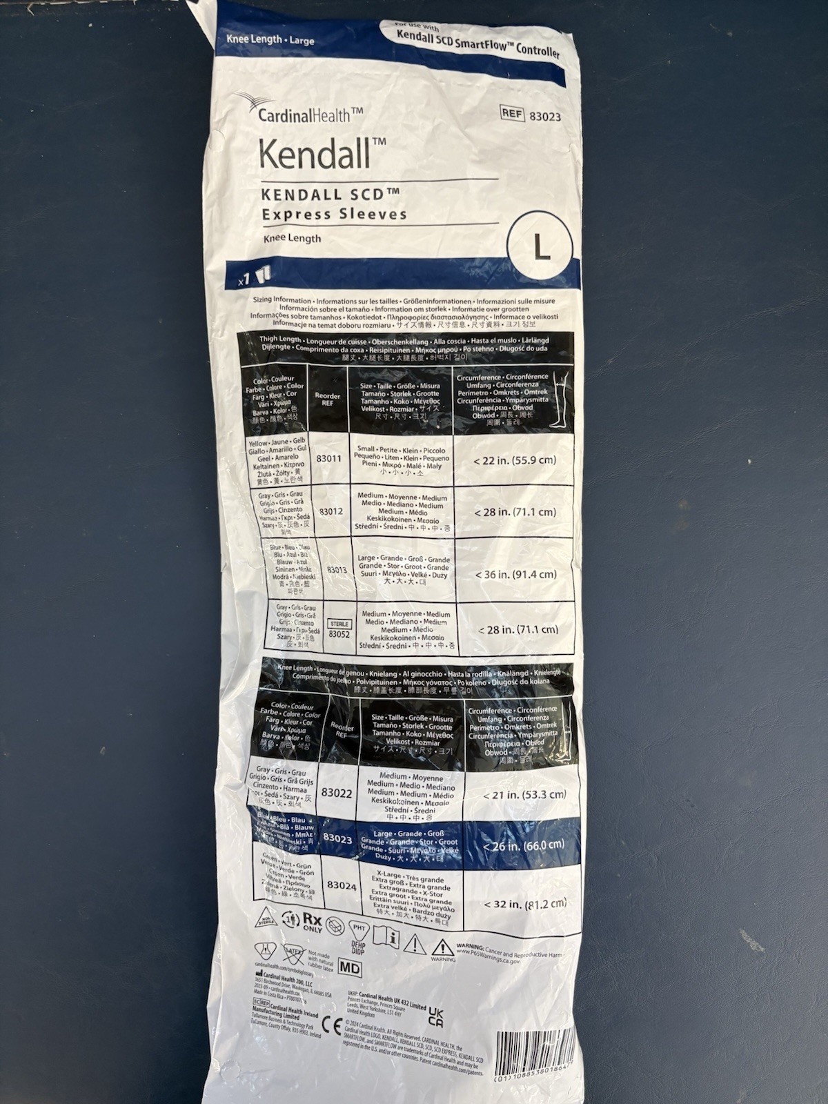 Kendall SCD Express Knee Length Sleeves Large – Expires 2030