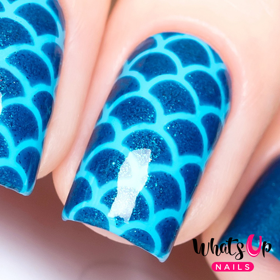 Scales mermaid stencils, scale stickers for nail art, nail vinyls