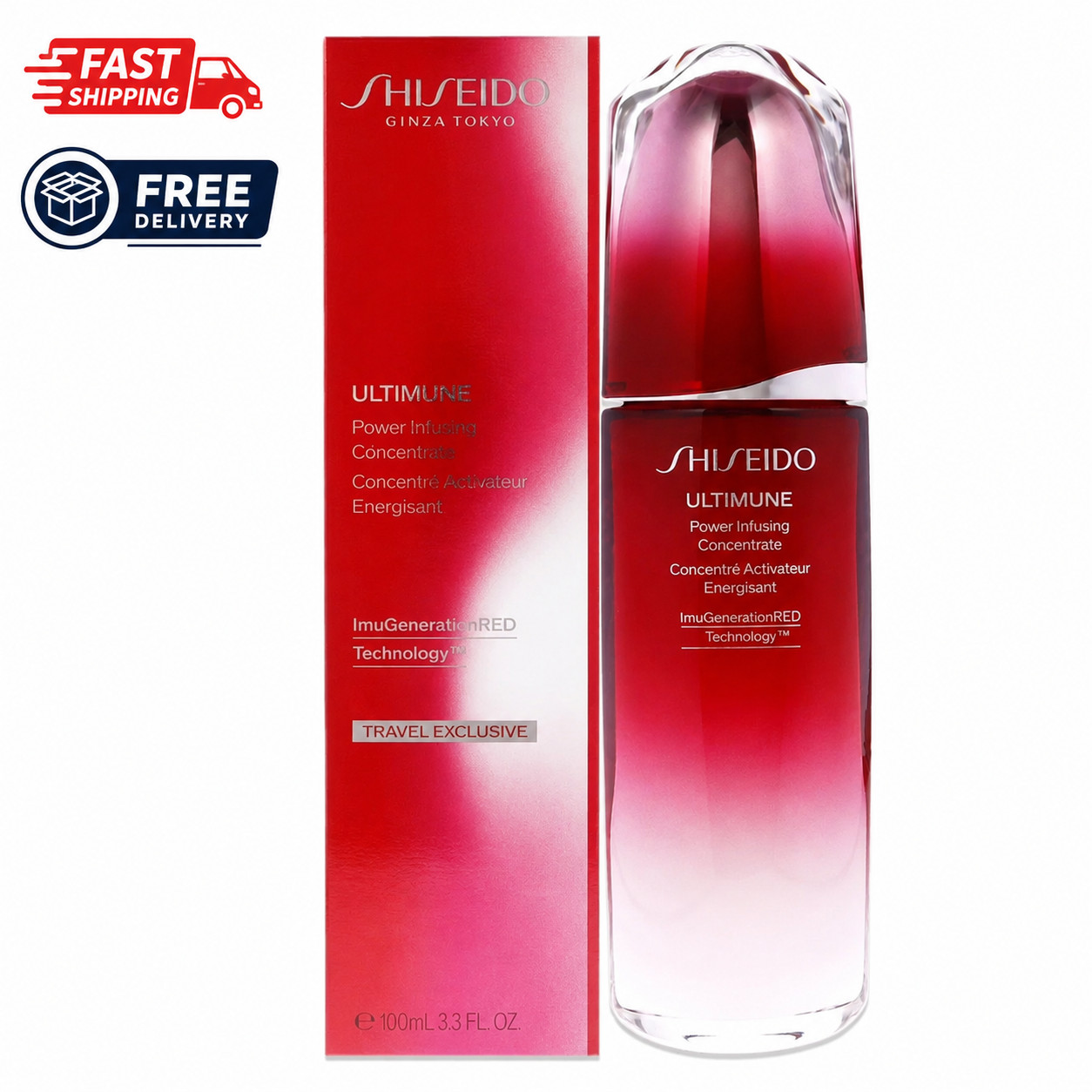 Shiseido Ultimune Power Infusing Concentrate 100ml 3.3oz New Box Fast Shipping
