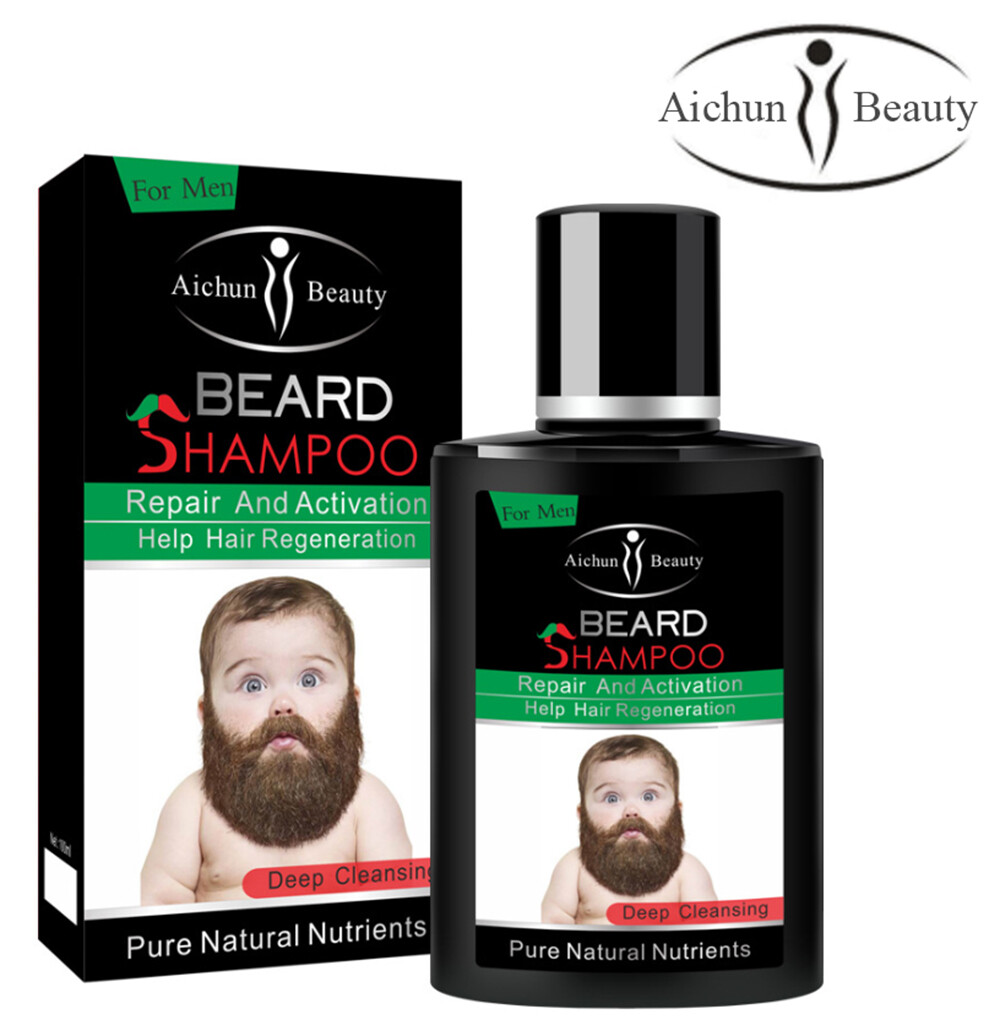 Aichun Beard Shampoo Hair Growth Regeneration Repair Natural Nutrients 100ml