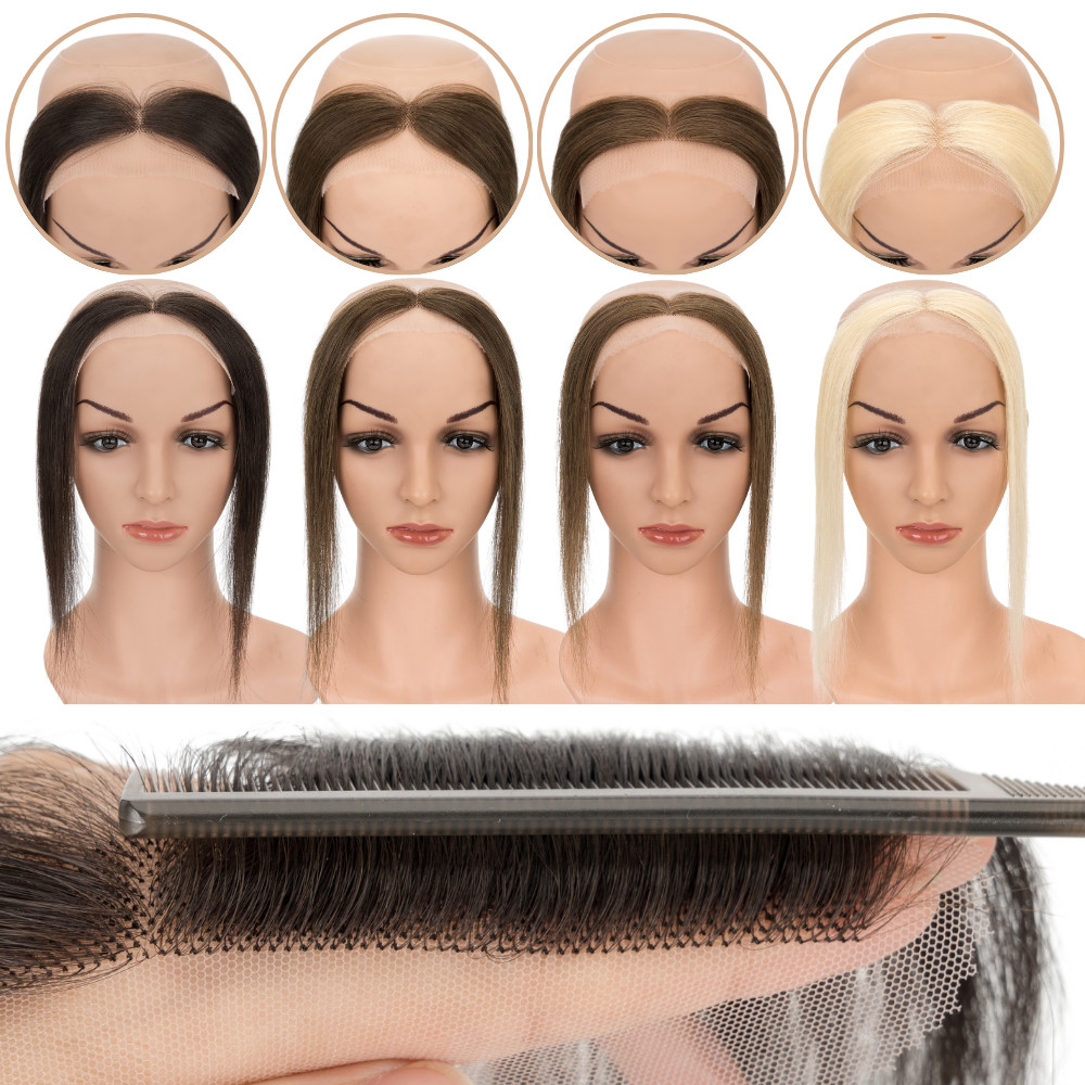 CLEARANCE Women FULL Lace Hairline Topper Toupee Frontal Hairpiece 8A Human Hair