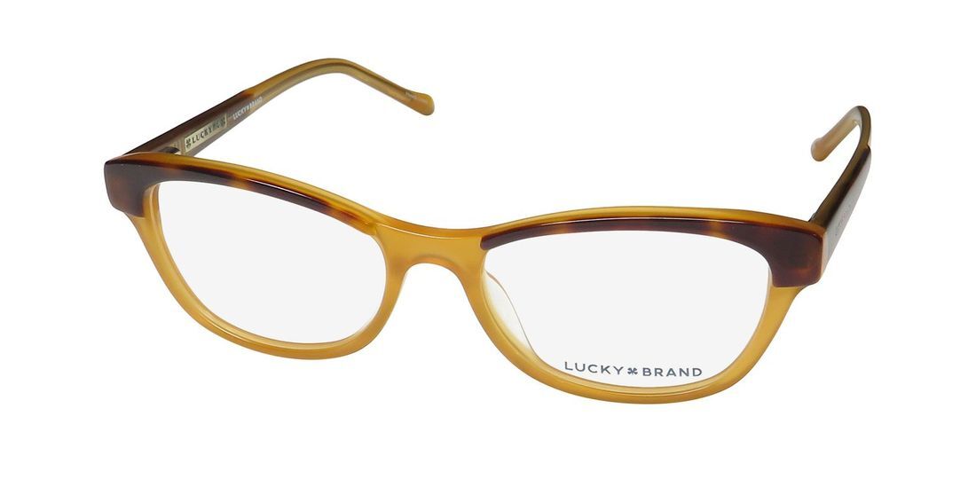 NEW LUCKY BRAND D702 EYEWEAR FULL-RIM PLASTIC 50-16-135 WOMENS CAT EYE TORT/