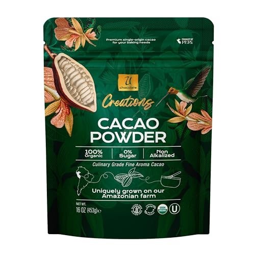 1 LB (16 OZ ) USDA Organic Raw Cacao Powder,100% Pure, ALL NATURAL,ALWAYS FRESH