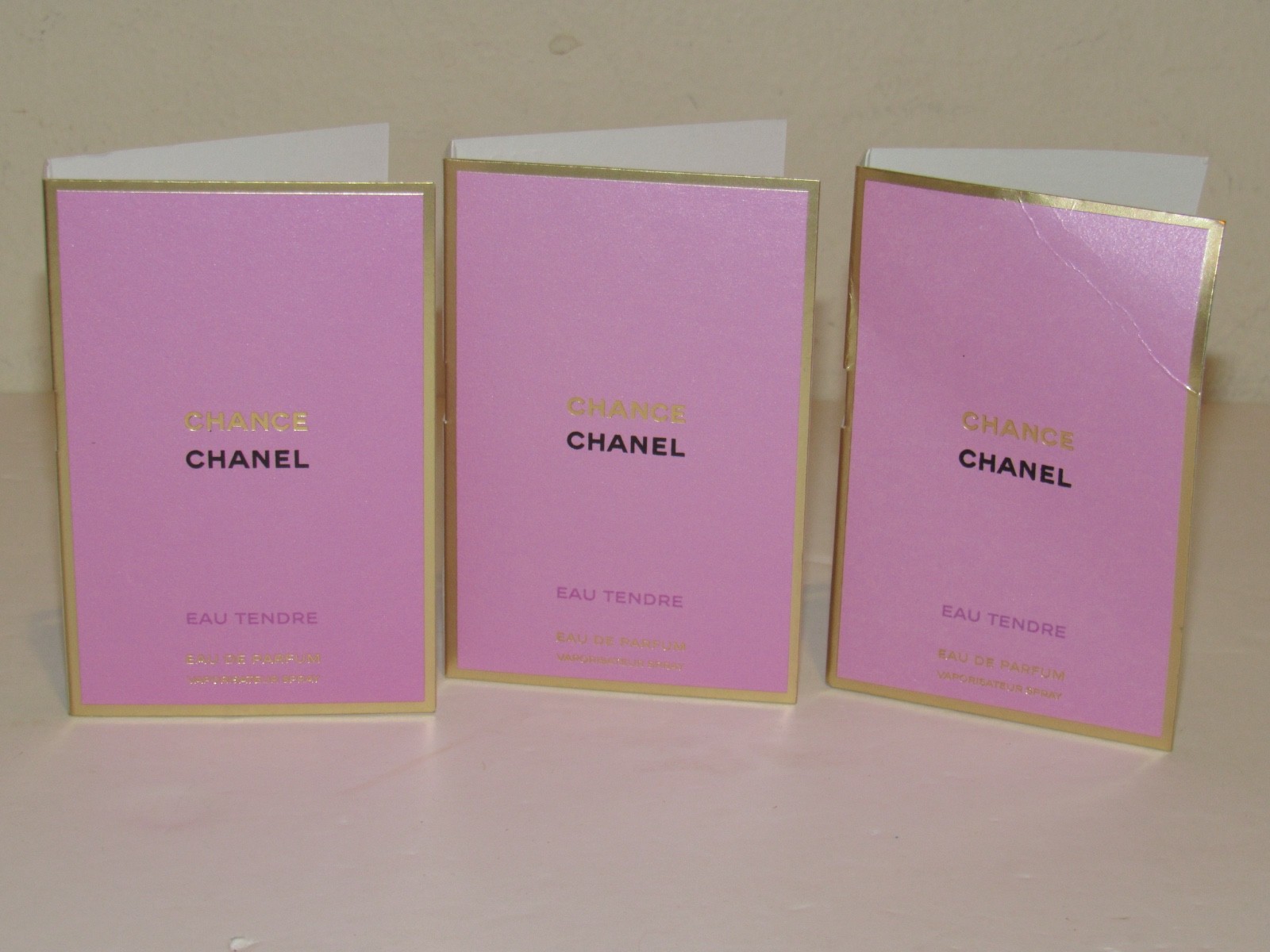 3 Chanel Chance Eau Tendre Eau de Parfum 0.15 Oz 4.5 mL TOTAL Perfume For Women