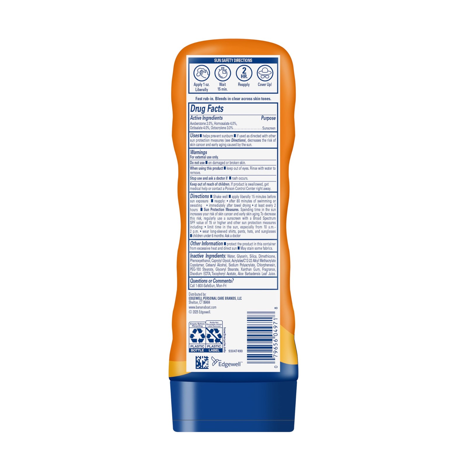 Banana Boat Sport Ultra Lotion Sunscreen Broad Spectrum, 8 Fl Oz (Pack of 2)