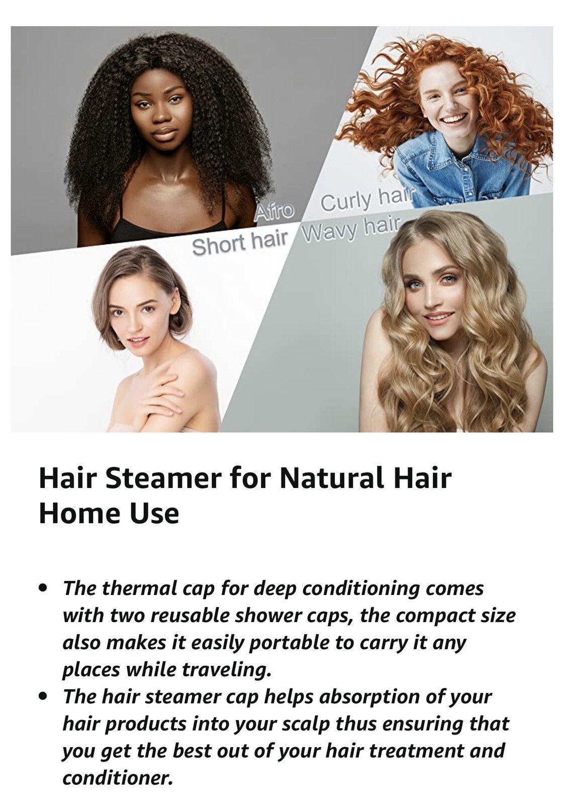 Electric Heating Steaming Hair Mask Cap Limited Edition 110V US Plug+US Seller
