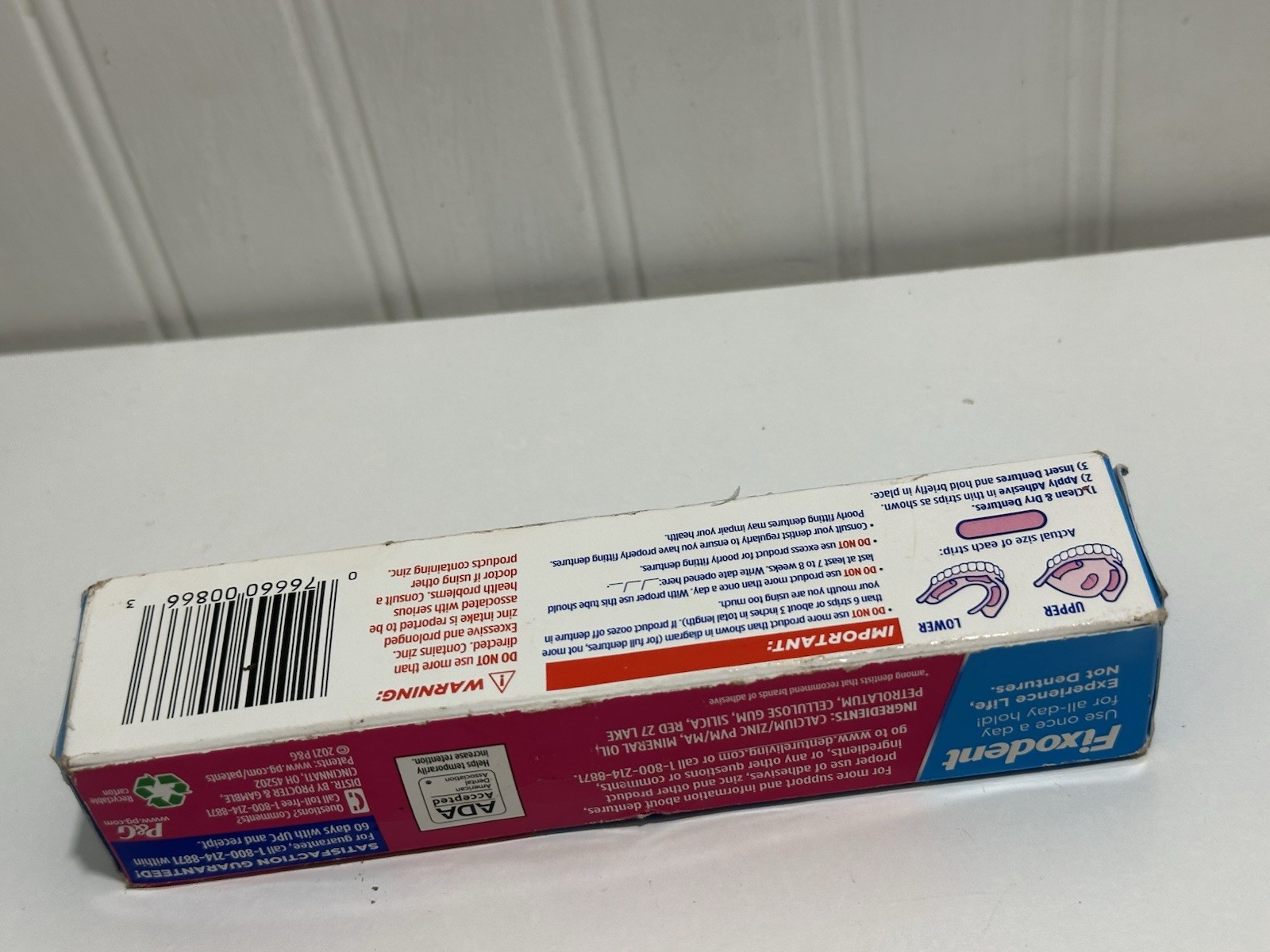 Fixodent Denture Adhesive Cream 2.4 Oz Strong All Day Hold Comfort Seal