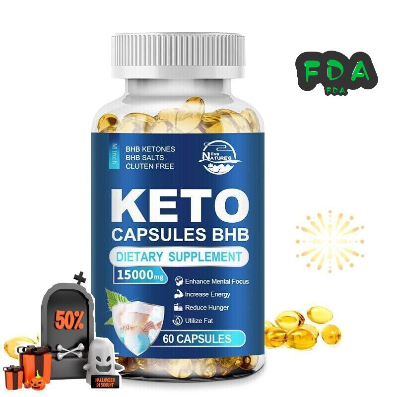 15000mg KETO BHB Capsules Ketone FAT BURNER Weight Loss Diet Pills Ketosis