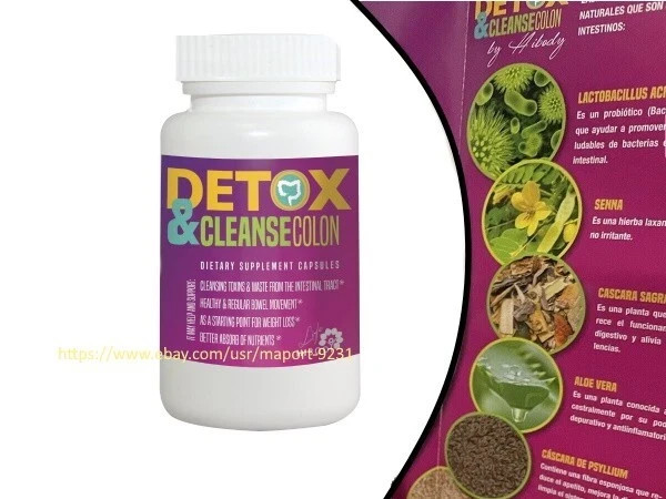 Detox & Cleanse Colon by Hibody (Excellent Product-Fast Results-Brand New)