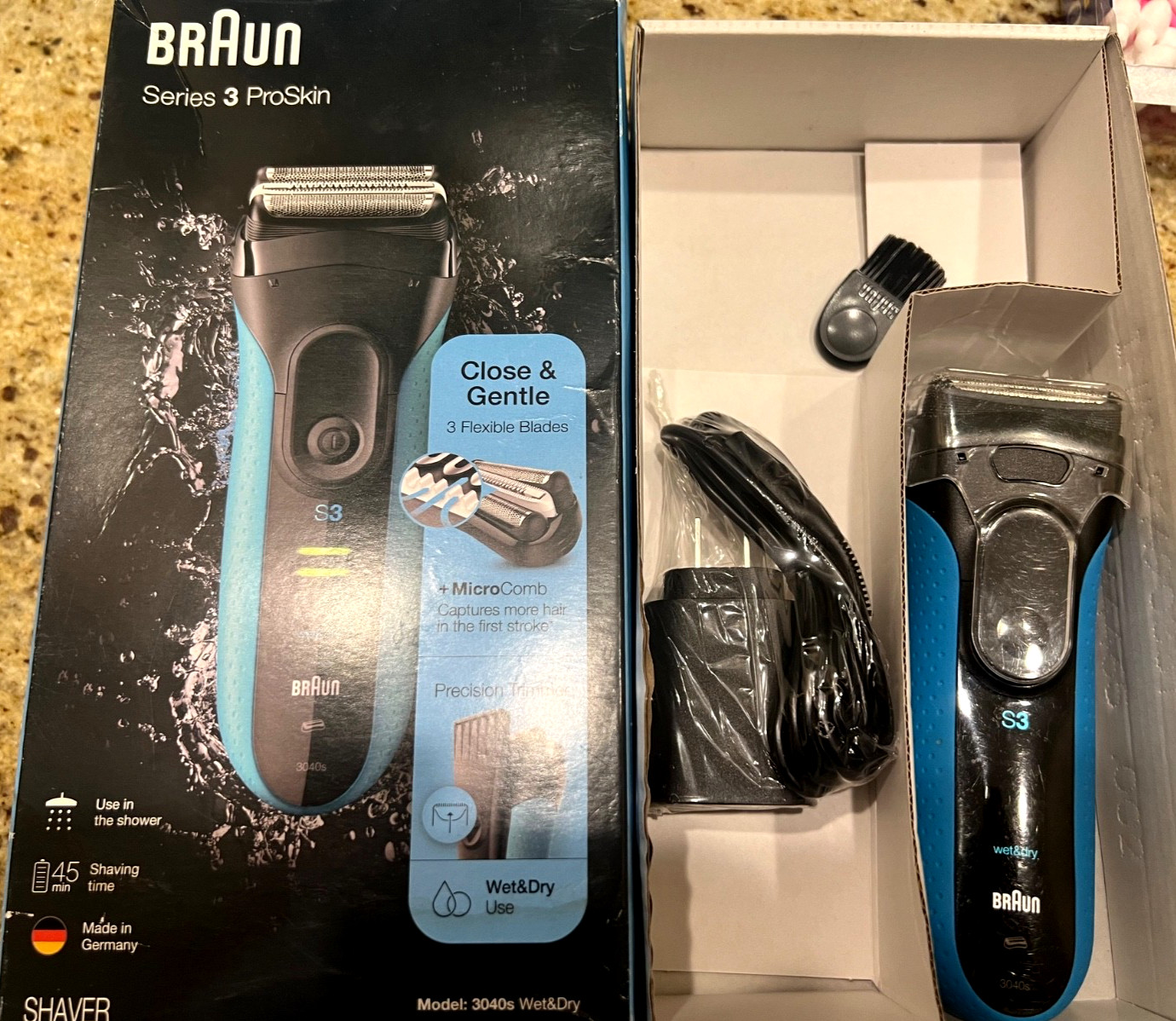 BRAUN Series 3 ProSkin 3040s Wet&Dry Rechargeable