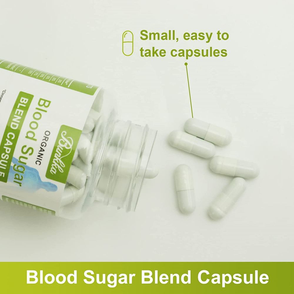 Blood Sugar Support Formula Maximum Strength Natural Vegan Supplement 90Capsules