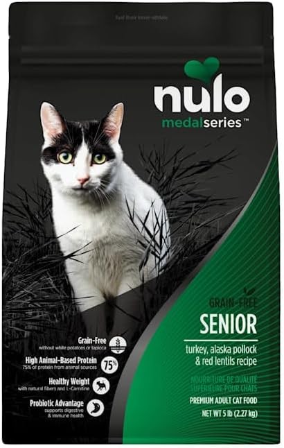 Nulo MedalSeries Grain-Free Turkey Alaska Pollock & Red Lentils Senior Dry Cat F