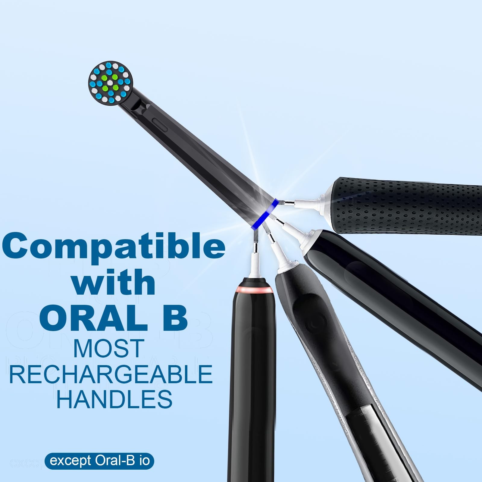 Mofele Replacement Heads Compatible Braun Oral B Pro 1000 Genius X Smart 1500