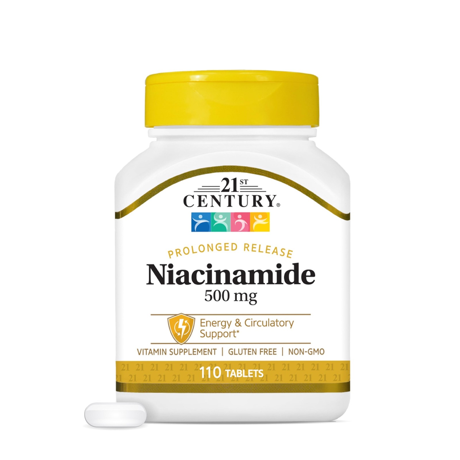 21st Century Niacinamide 500mg Prolonged Release No Flush 110 Count