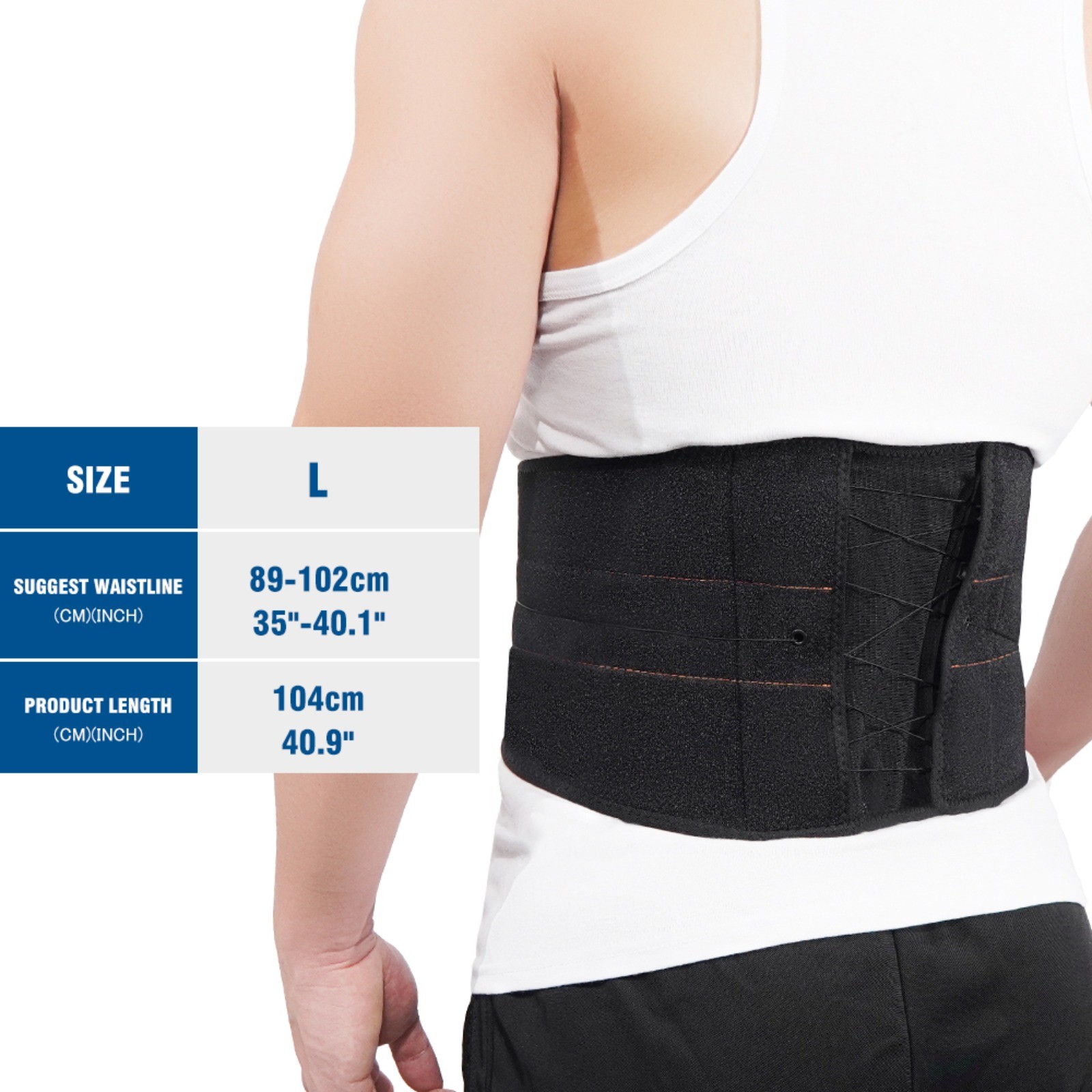 Adjustable Unisex Lumbar Back Support Belt Breathable Waist Brace for Gym Fitnes