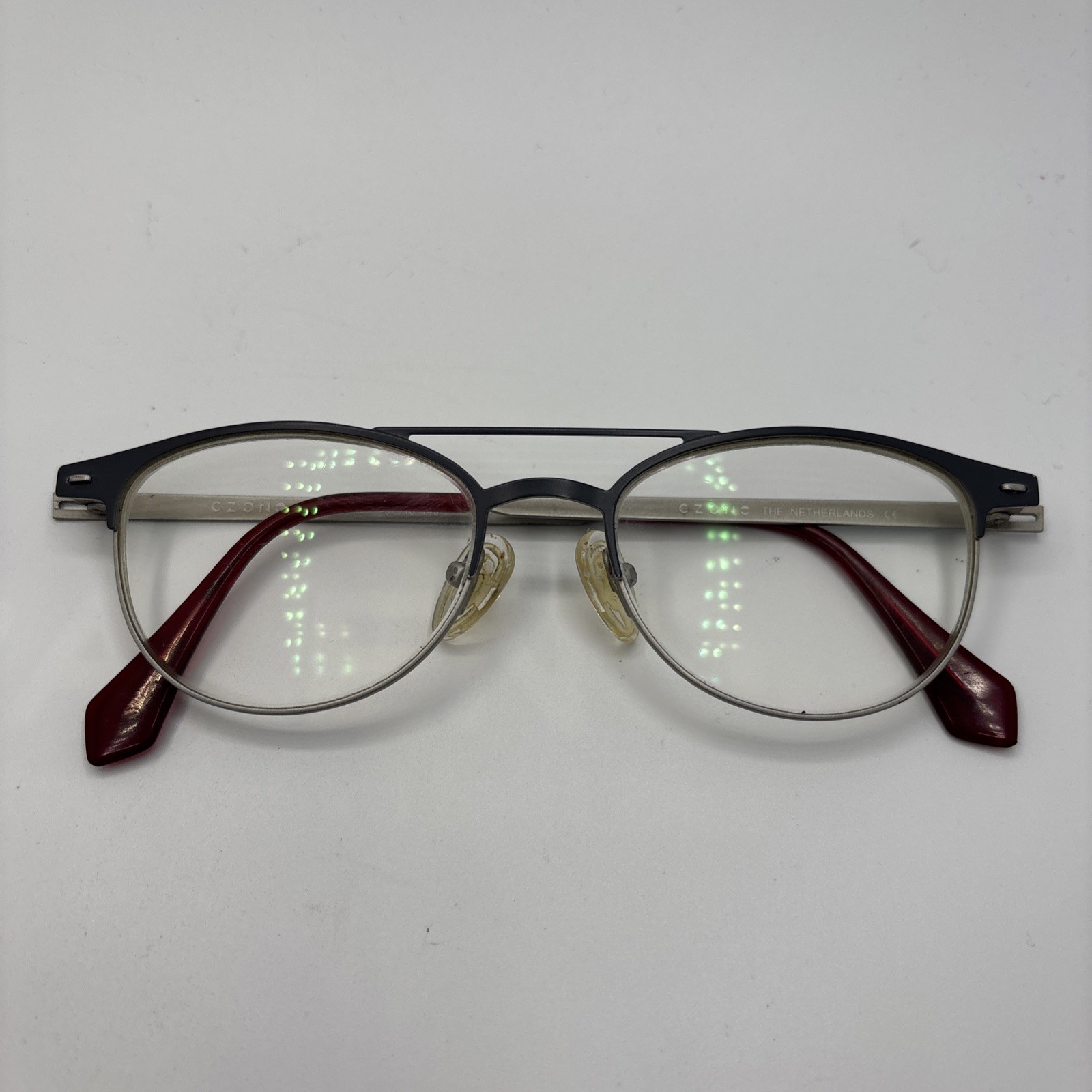 CZONE THE NETHERLANDS L3205 COL.80 Eyeglasses Frame 48-18-140mm Gray Round #C181