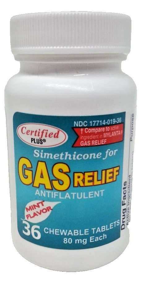 2-PK Simethicone Gas Relief Chewable Tablets 80mg Anti-Gas Bloating 36CT SEALED