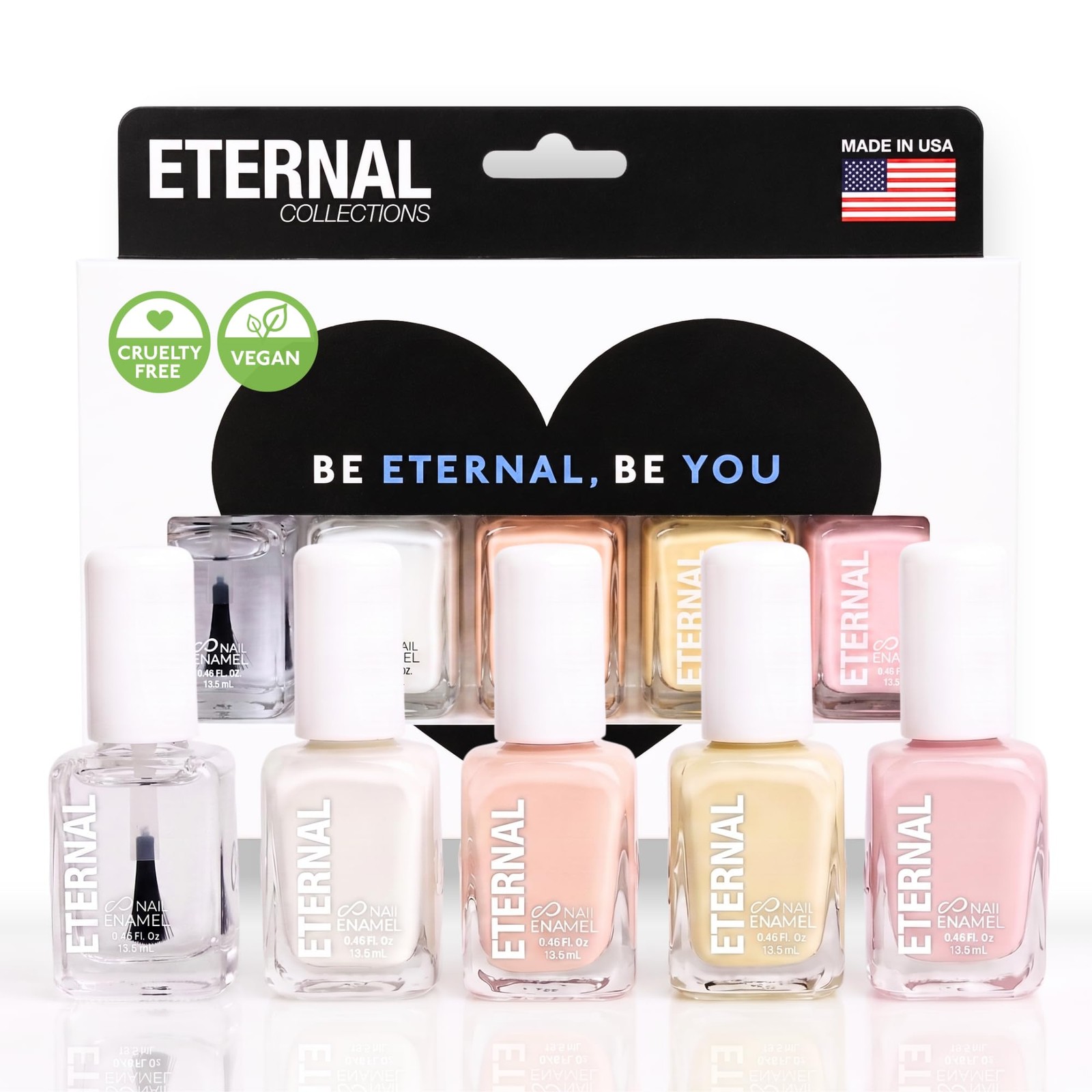 Eternal White French Nail Polish Set Et Voila – Clear Nail Polish Set For Girls
