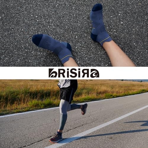 Bamboo Viscose Compression High Ankle Socks Men Women 9-13 3 Pairs Navy