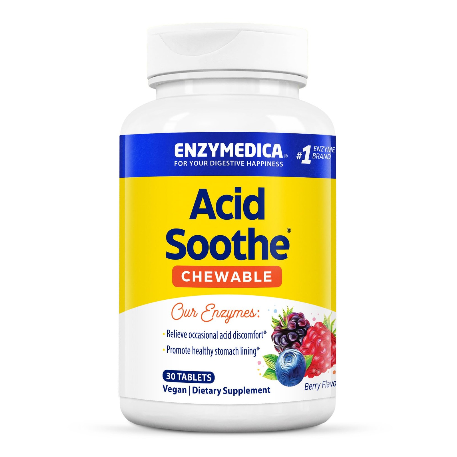 – Chewable Acid Soothe, Supports the Relief of Occasional Heartburn + Indiges…