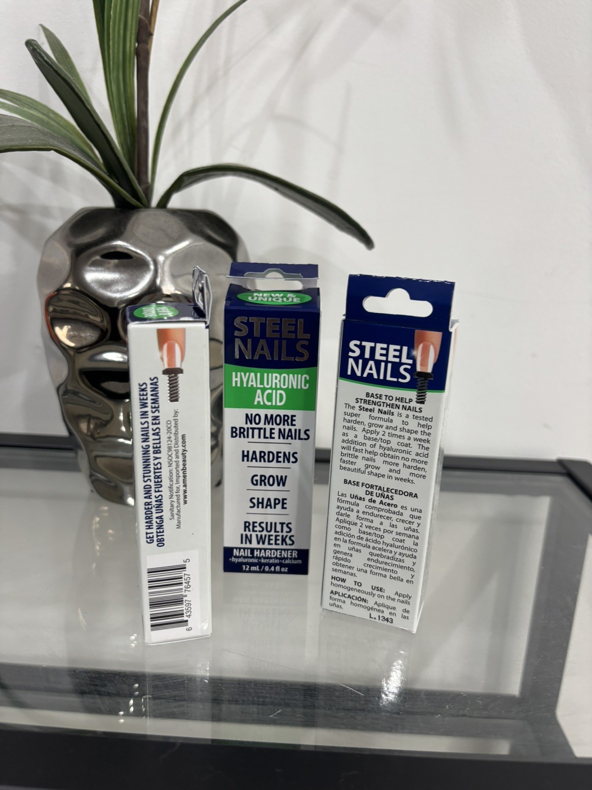 Steel Nails With Hyaluronic Acid Nail Hardener No More Brittle 12 mL / 0.4 fl oz
