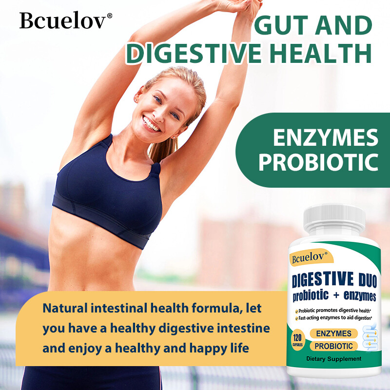 Digestive Probiotics + Enzyme Capsules – Gastrointestinal Health + Balance