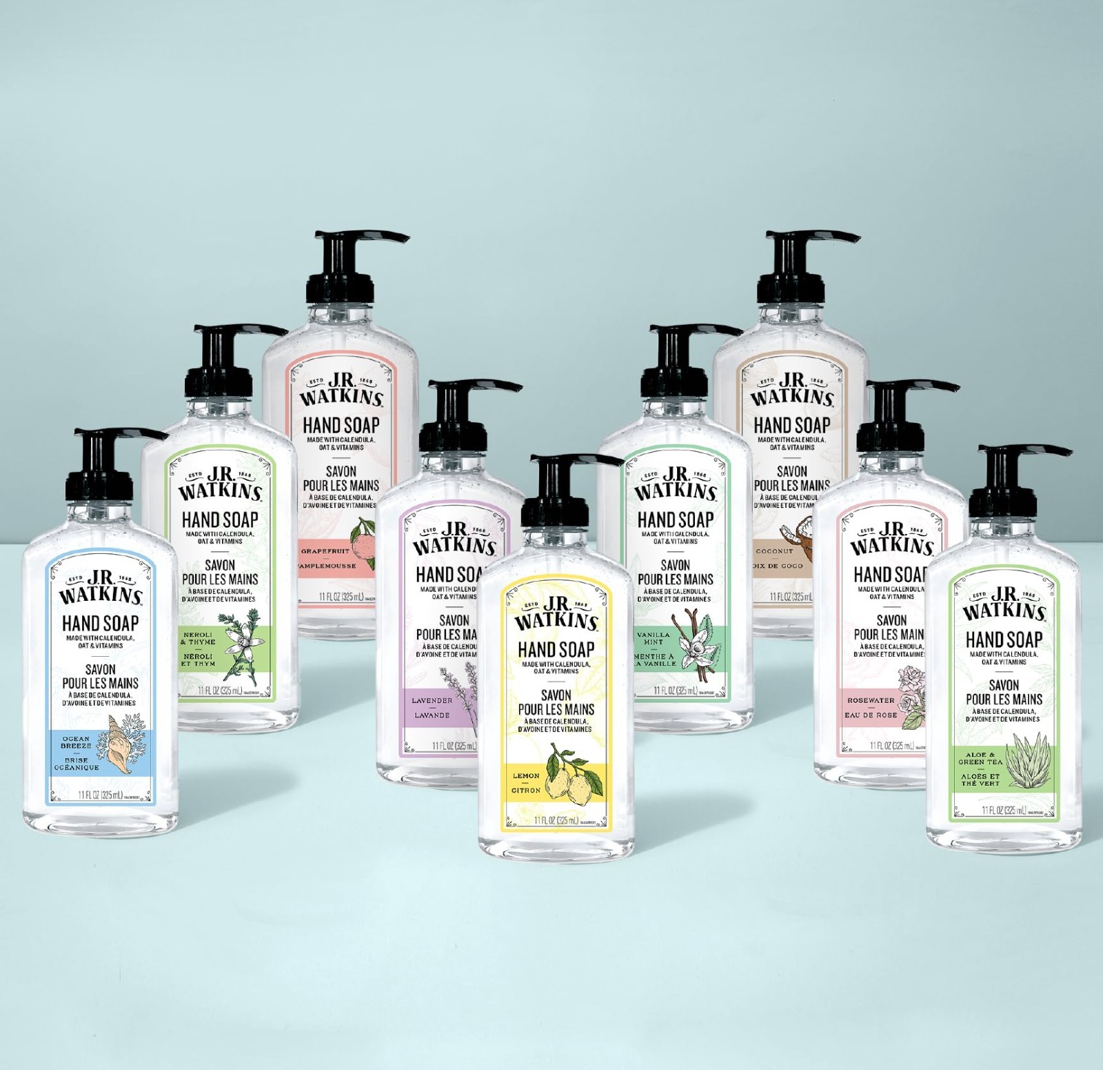 Moisturizing Gel Hand Soap Refill – Plant-Based, Alcohol-Free, Lemon Scent, 34 F