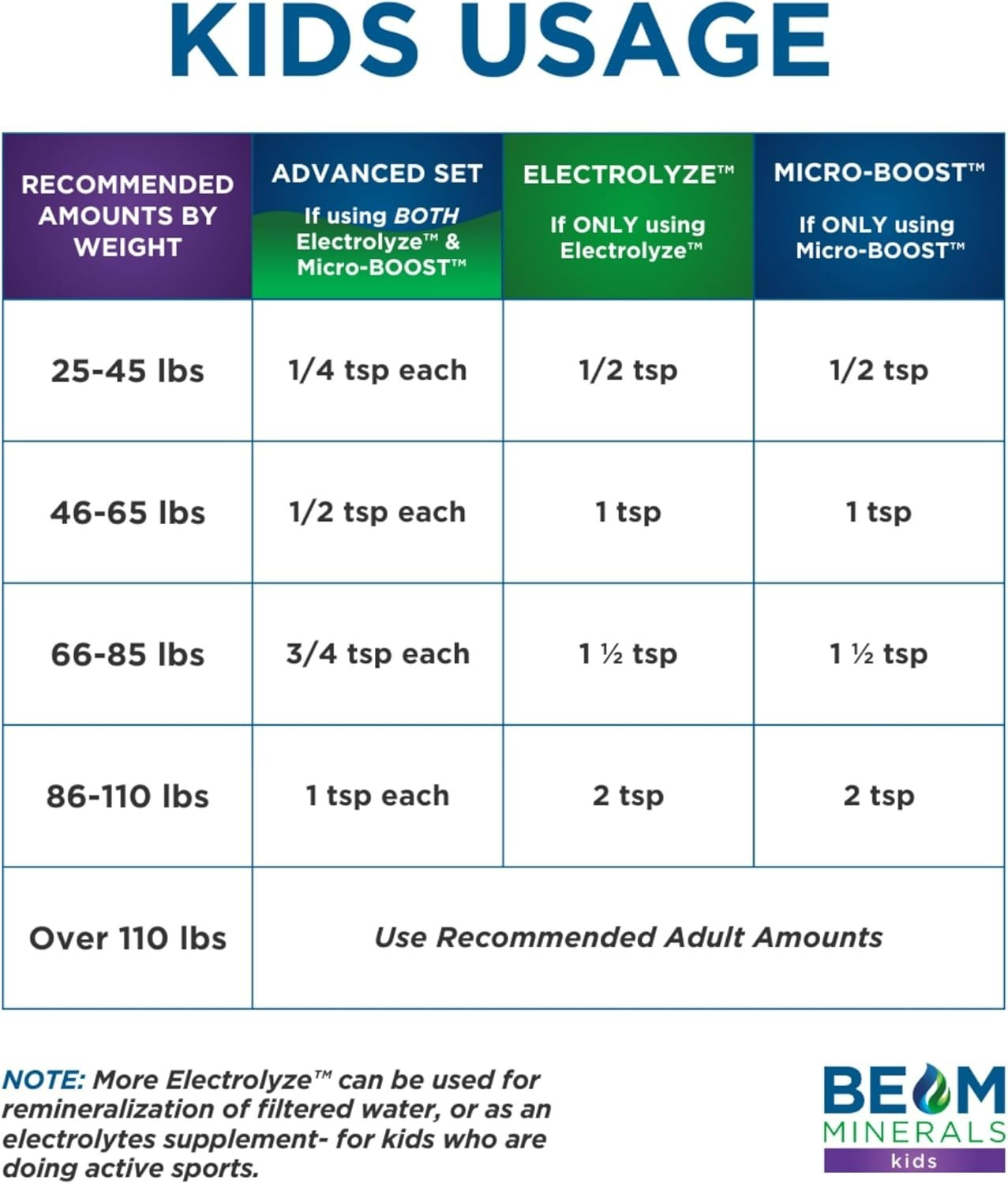 BEAM Minerals Micro-Boost and Electrolyze Advanced Set Advanced Electrolyte