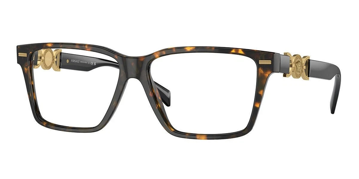 Versace Eyeglasses Optical Frame VE3335F 5404 Havana Brown Frame / Demo lens 56
