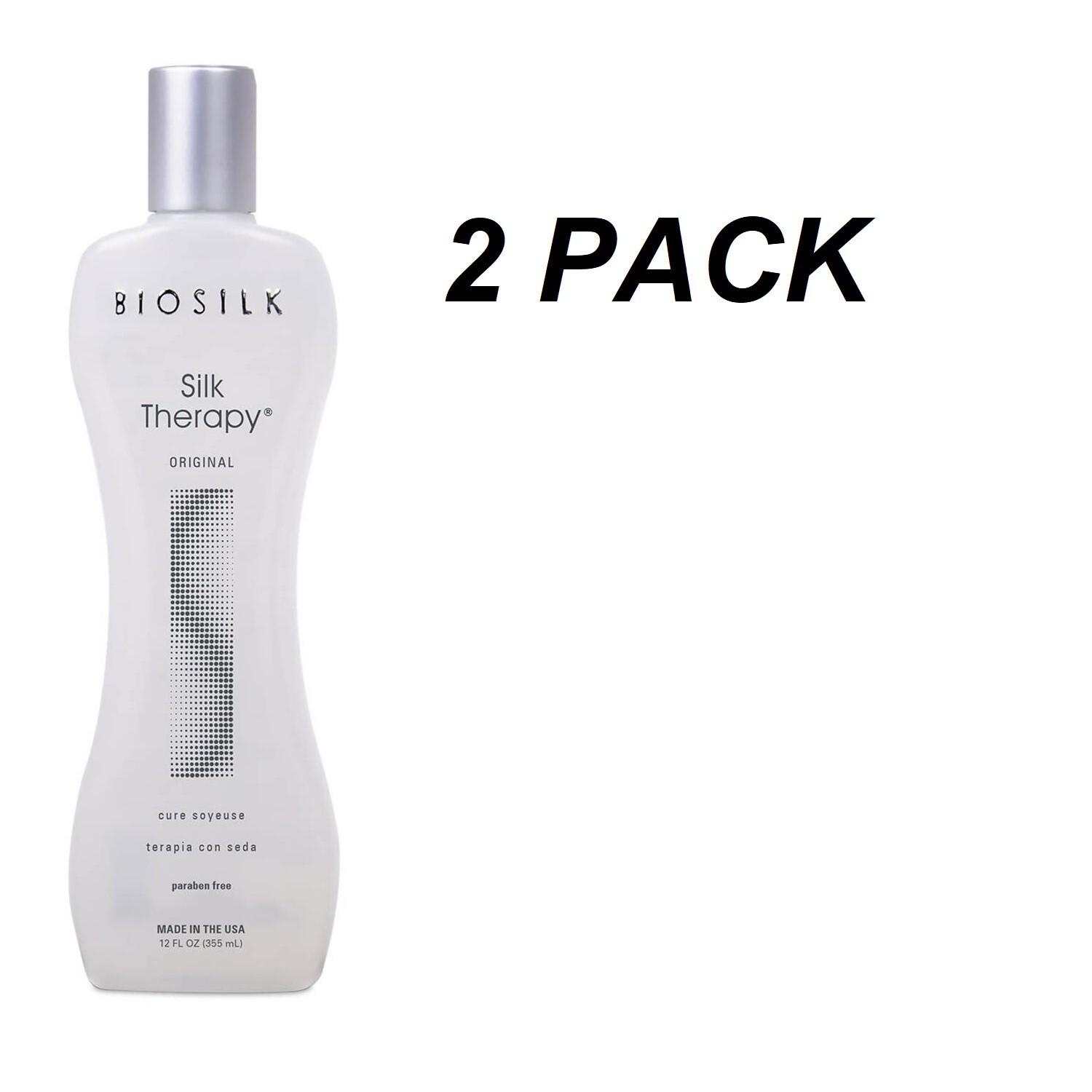 Biosilk Silk Therapy Original Cure, 12 oz – 2 PACK