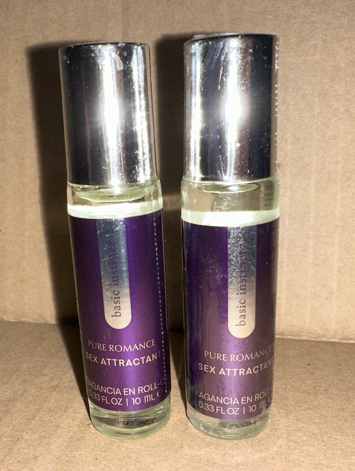 Pure Romance BASIC INSTINCT Sex Attractant! Factory Reject New X2 + Free Gift !!