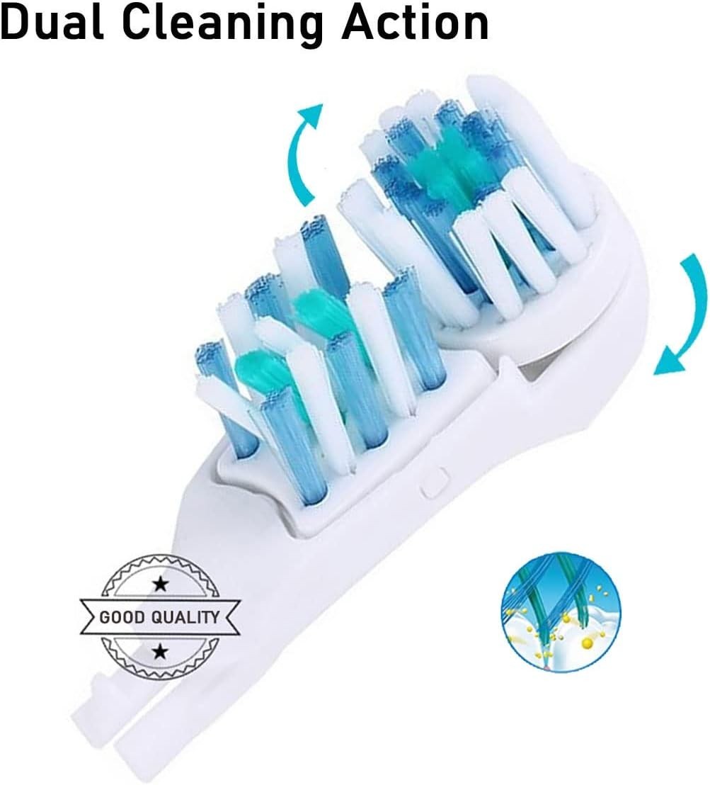 Sensitive Replacement Toothbrush Heads Compatible with Oral-B Cross Action Power
