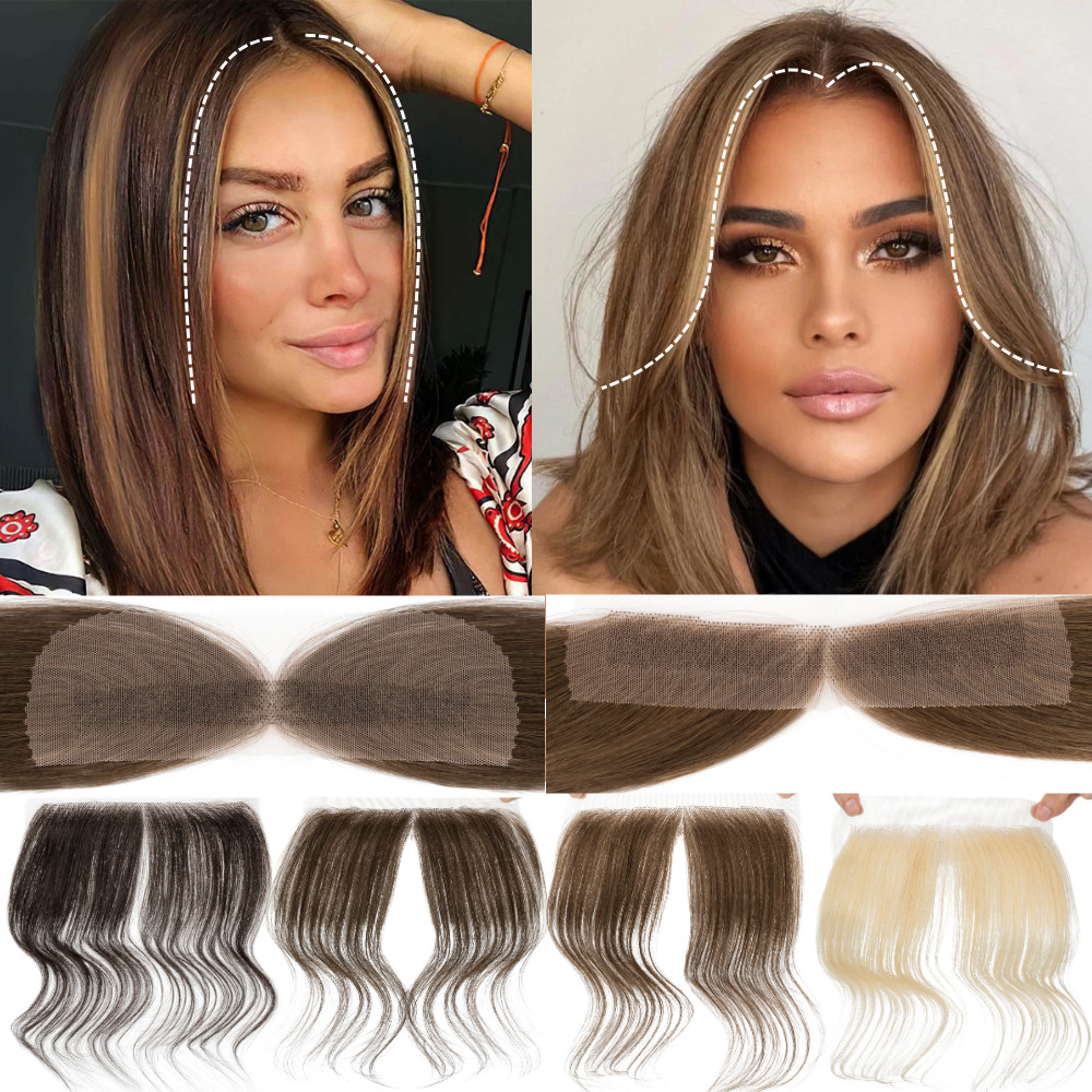 CLEARANCE Women FULL Lace Hairline Topper Toupee Frontal Hairpiece 8A Human Hair