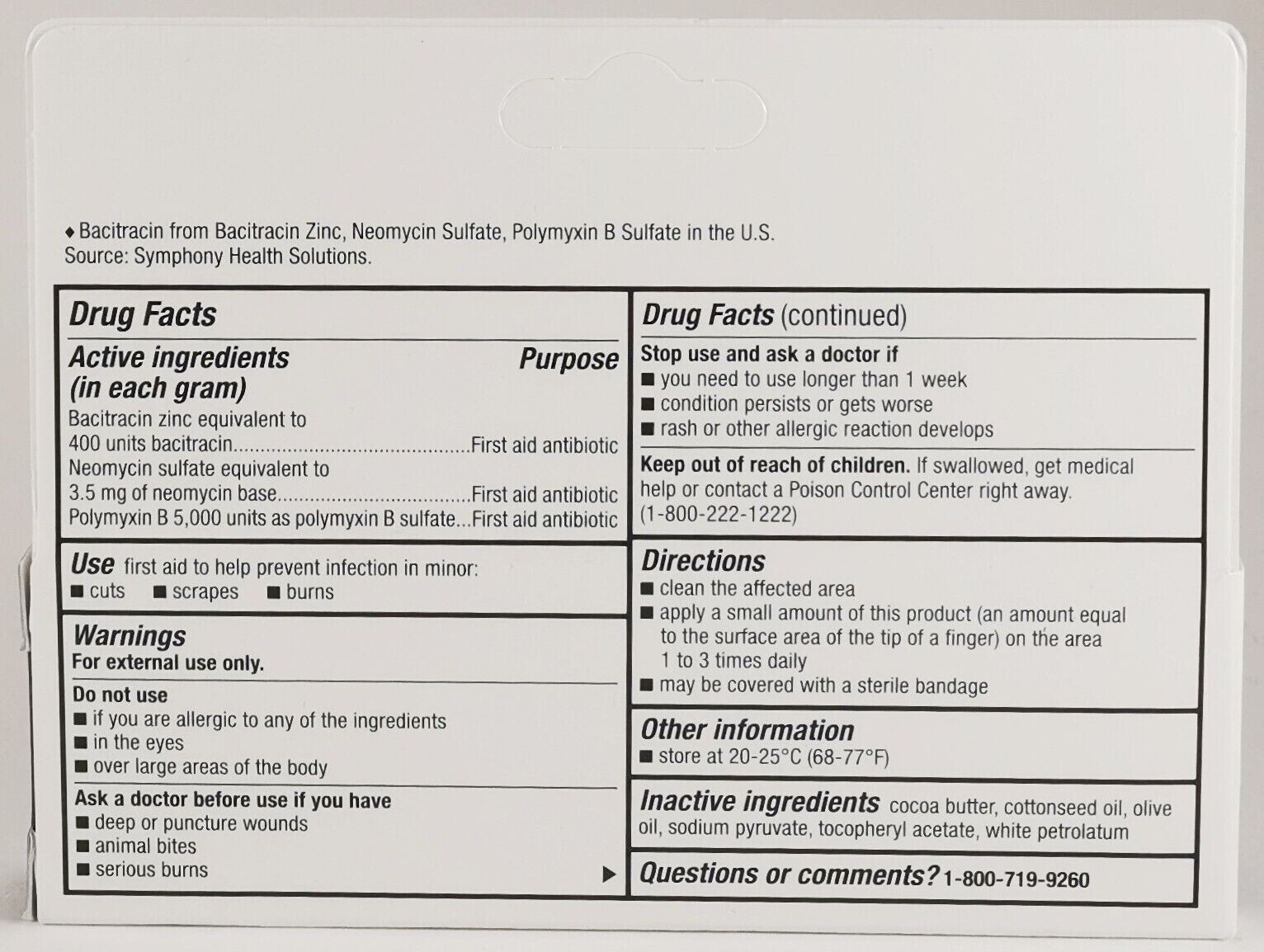 Triple Antibiotic Ointment, 0.5 Oz By Perrigo (PACK OF 3) New EXP:02/2026