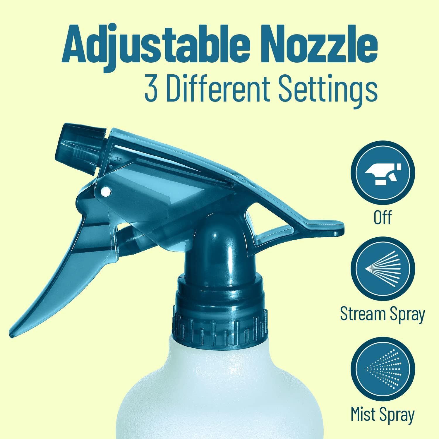 Refillable Stream and Spray Colored Squirt Bottles – 12Oz Refillable Mister Bott