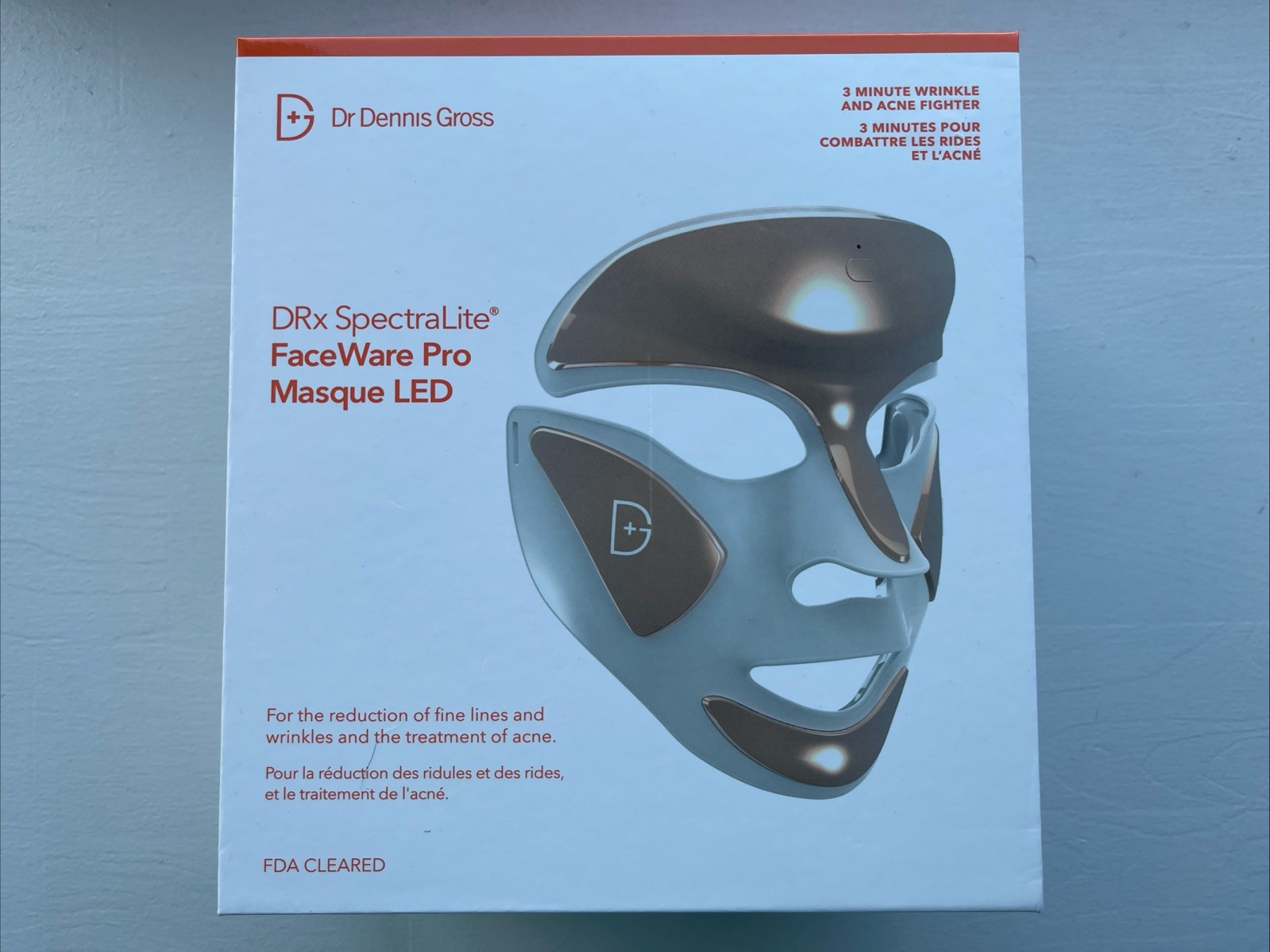 Dr Dennis Gross DRx SpectraLite FaceWare Pro LED Mask New