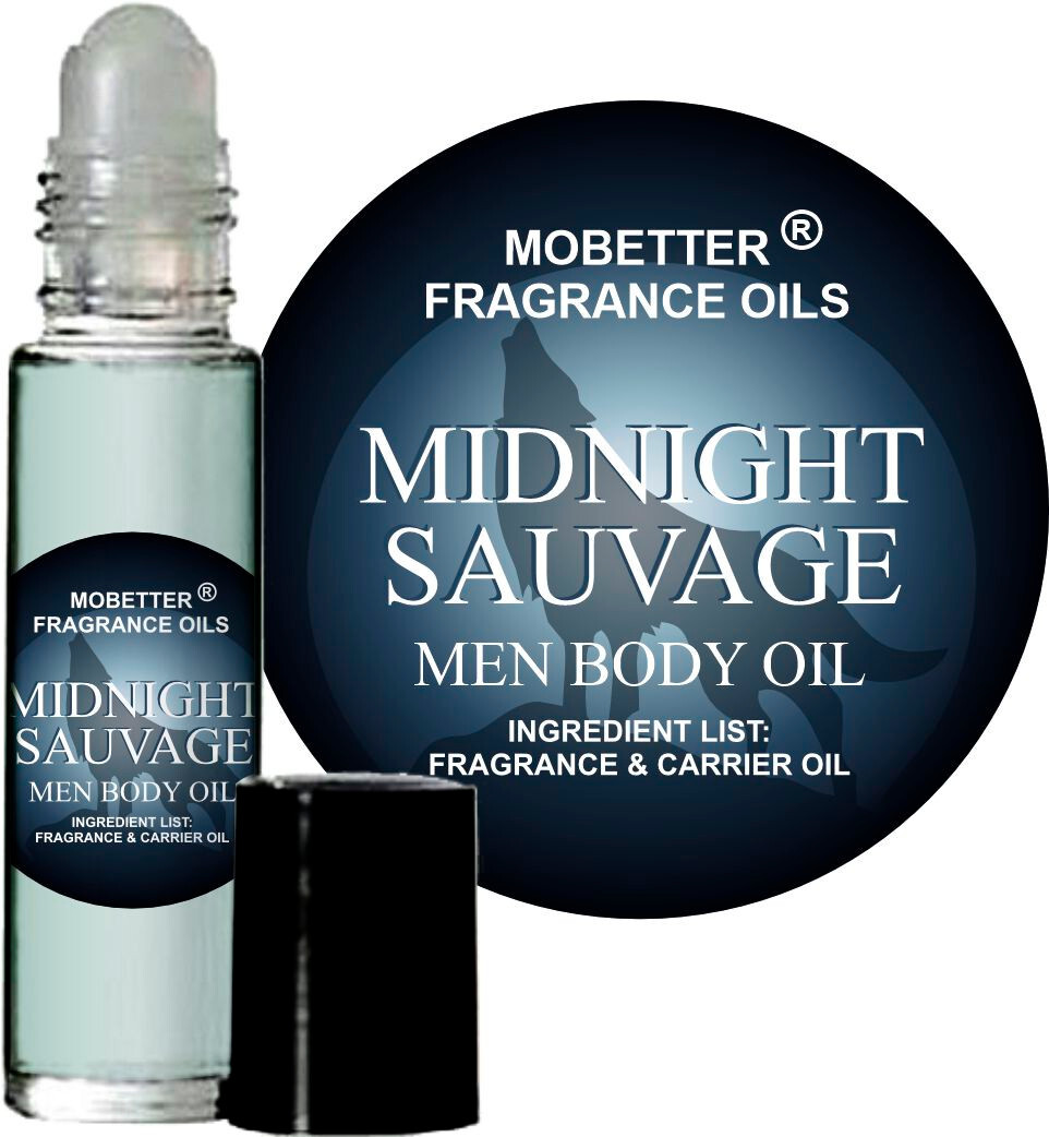 Midnight Sauvage Men Cologne Body Oil 1/3 oz roll onby Mobetter Fragrance Oils