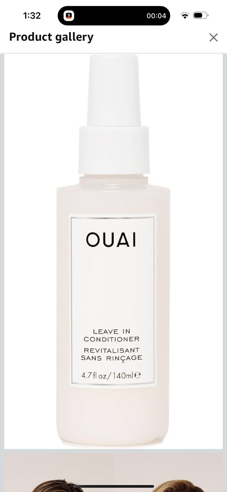 OUAI Leave-In Conditioner Haircare 4.7oz New