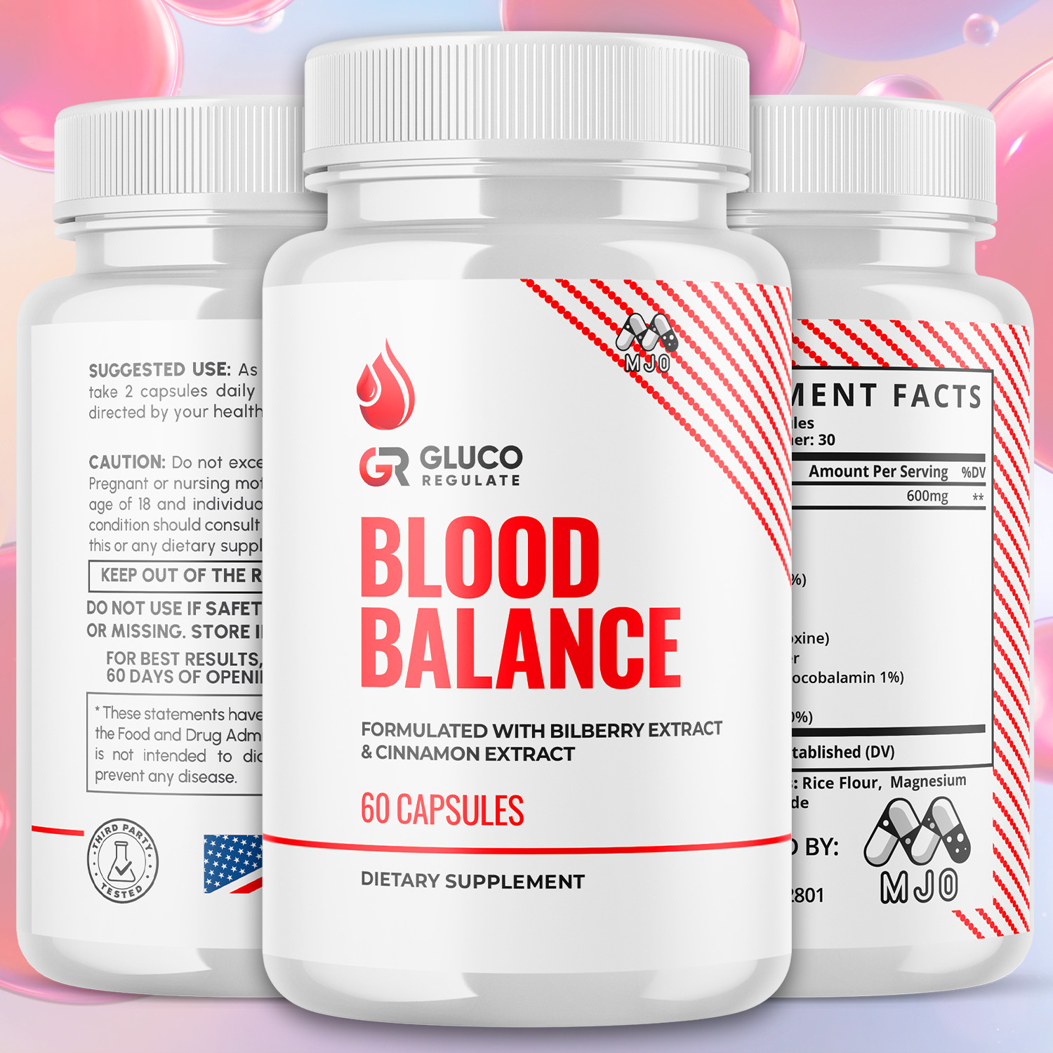 (1 Pack) Gluco Regulate Advanced Support Blood Sugar Supplement 60 Capsules