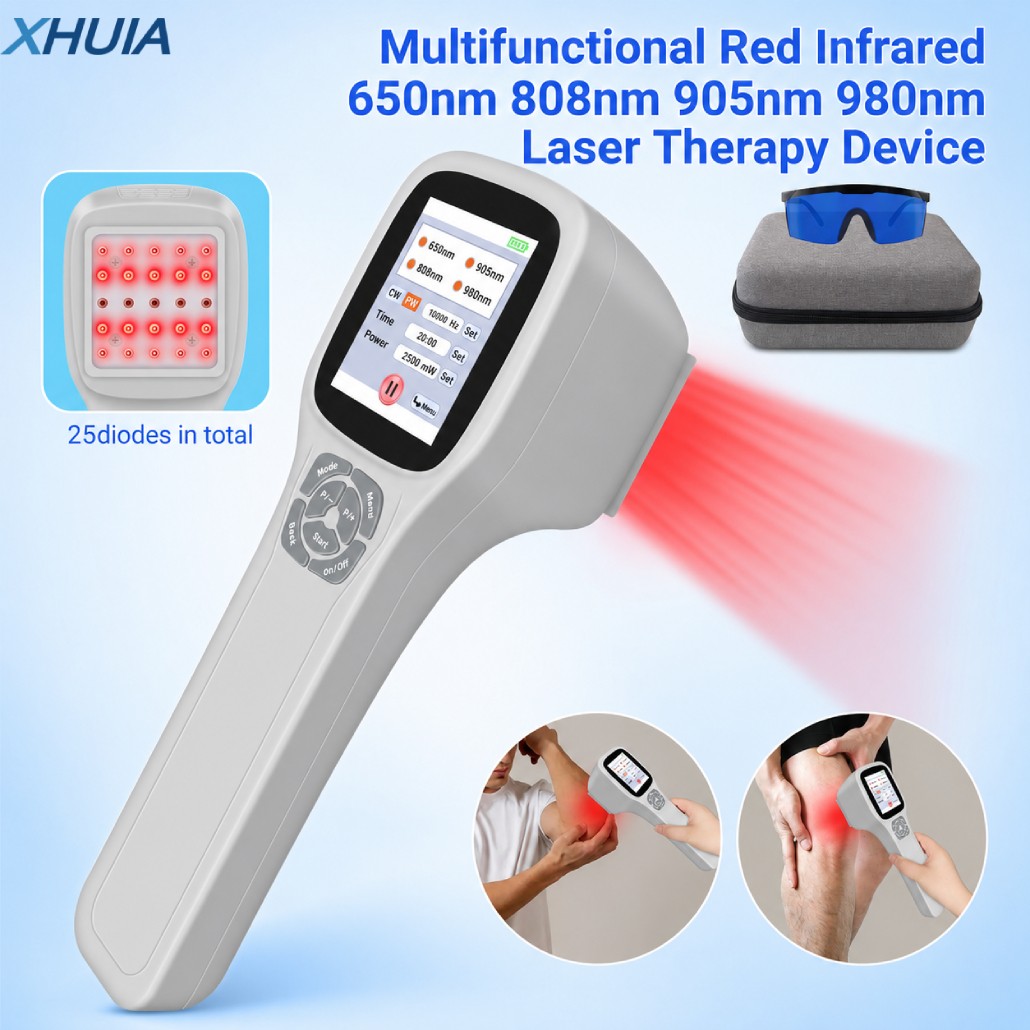 2.5W Class IV Laser Therapy for Body Joints Pain Relief 650nm/808nm/905nm/980nm