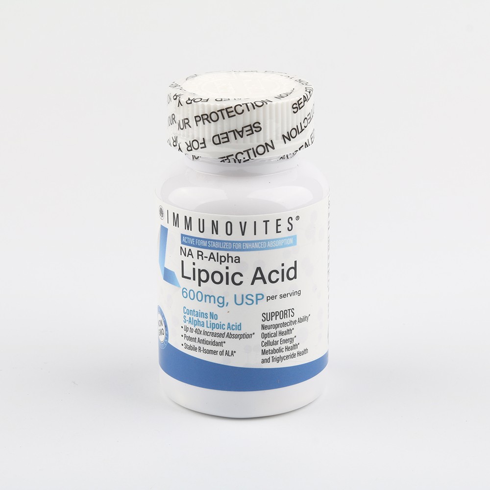 IMMUNOVITES R-Alpha Stabilized Lipoic Acid ((True)) 600mg per Serving ,EXP5/2027