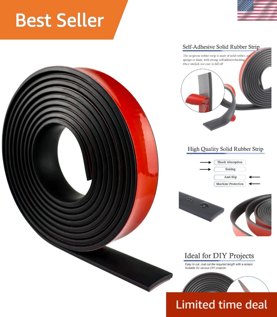 Durable Black Neoprene Rubber Sheet Roll – Ideal for DIY Gaskets and Insulation