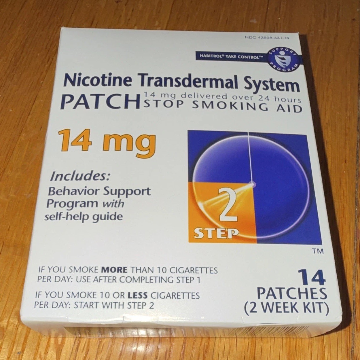 Habitrol Take Control 14 mg Step 2 Nicotine Transdermal Patch 14 Ct Lot of 4
