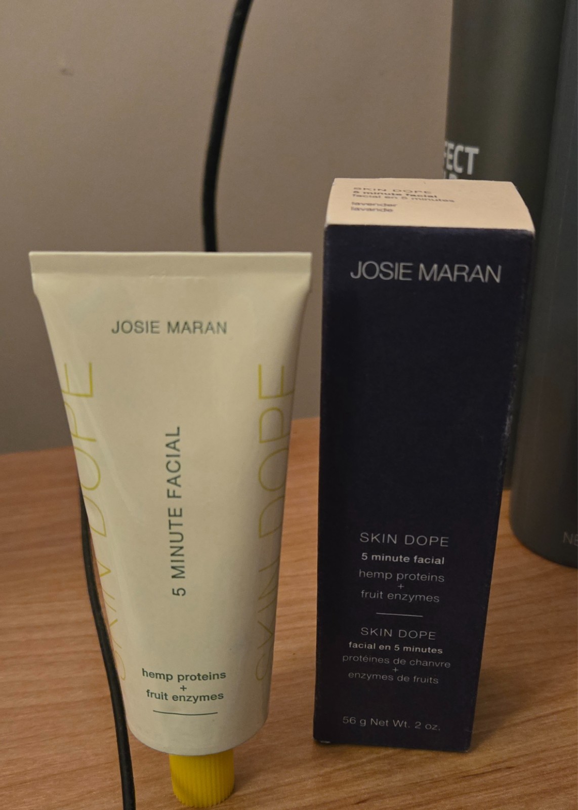 Josie Maran SKIN DOPE 5 Minute Facial UNSCENTED Protein + Fruit Enzymes 2oz