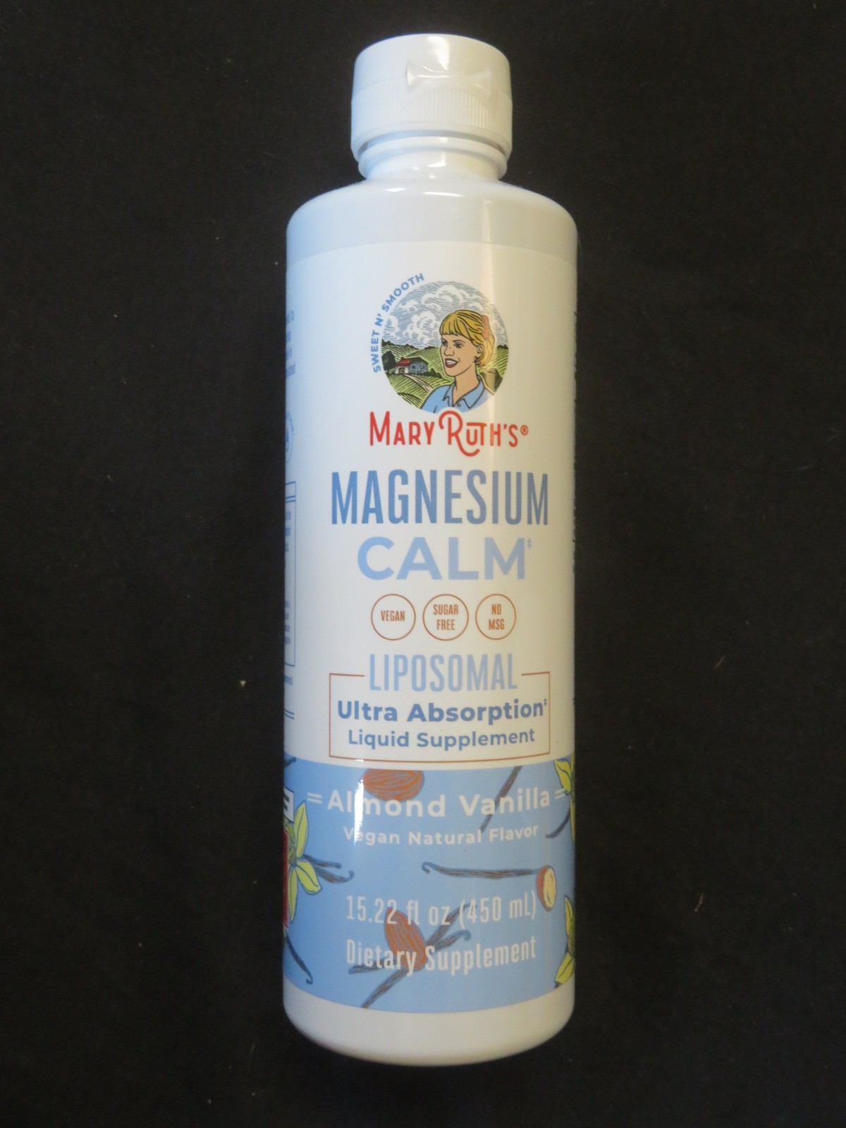Mary Ruth’s Magnesium Calm Liposomal Almond Vanilla Flavor 15.22 Oz 30 Servings
